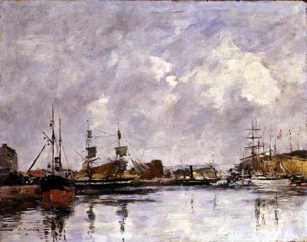 El puerto de Dunkerque de Eugene Louis Boudin