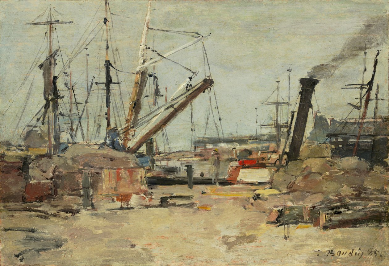 Los arrastreros, 1885 de Eugene Louis Boudin