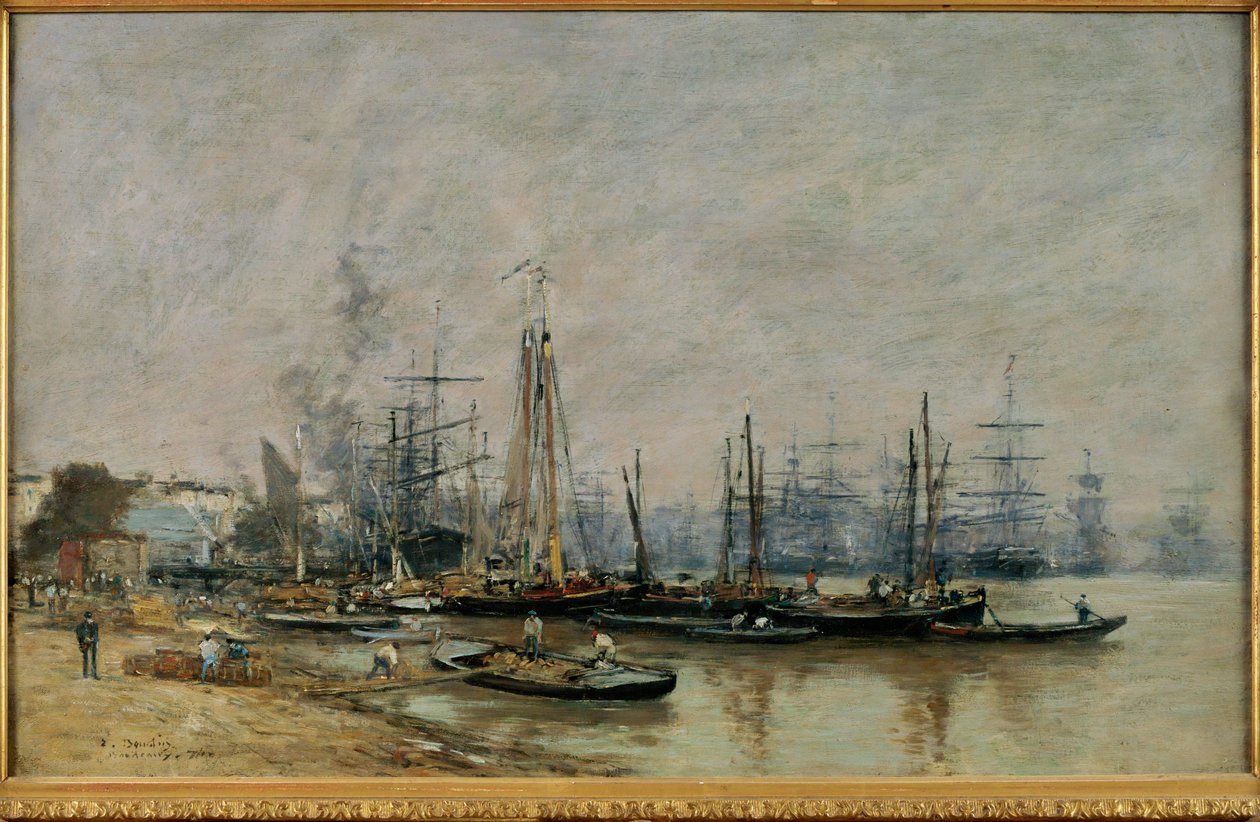 El puerto de Burdeos de Eugene Louis Boudin