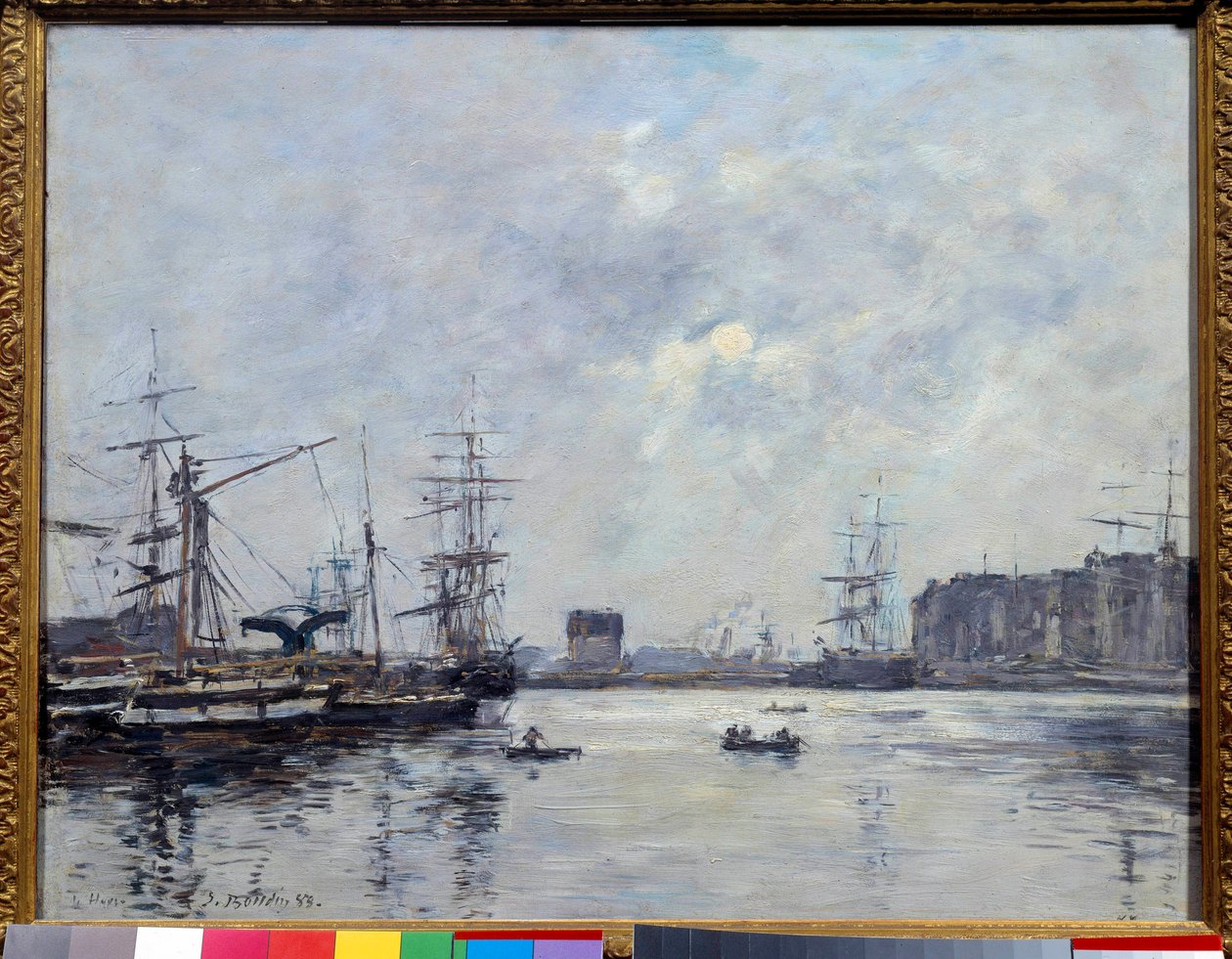 El puerto de Le Havre, cuenca del bar de Eugene Louis Boudin