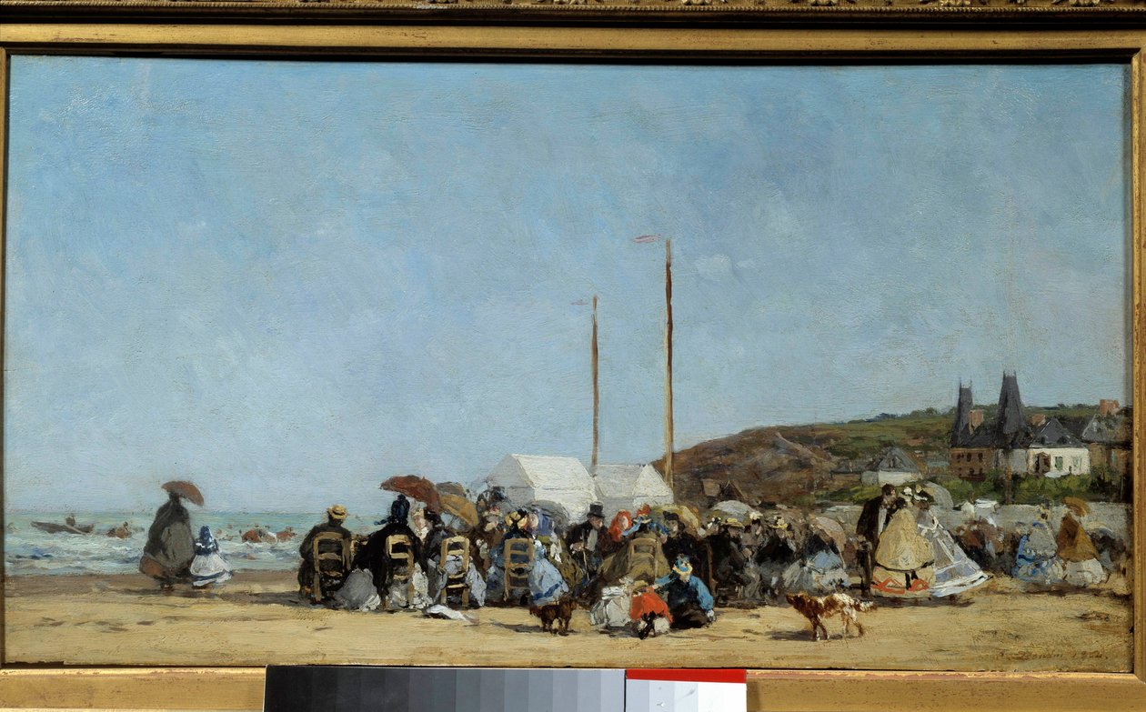 Playa de Trouville de Eugene Louis Boudin