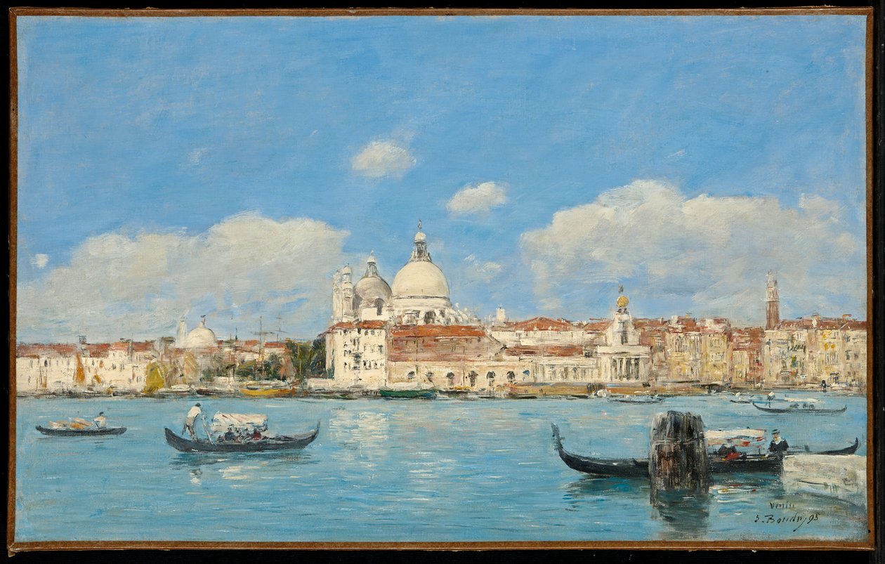 Venecia, la Salute, la Aduana y el inicio del Gran Canal de Eugene Louis Boudin