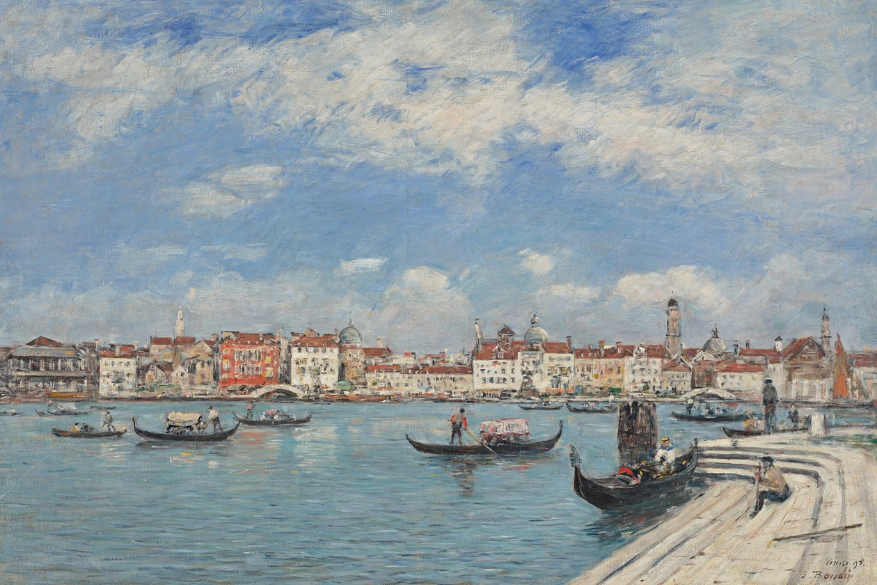 Venecia, vista desde San Giorgio de Eugene Louis Boudin