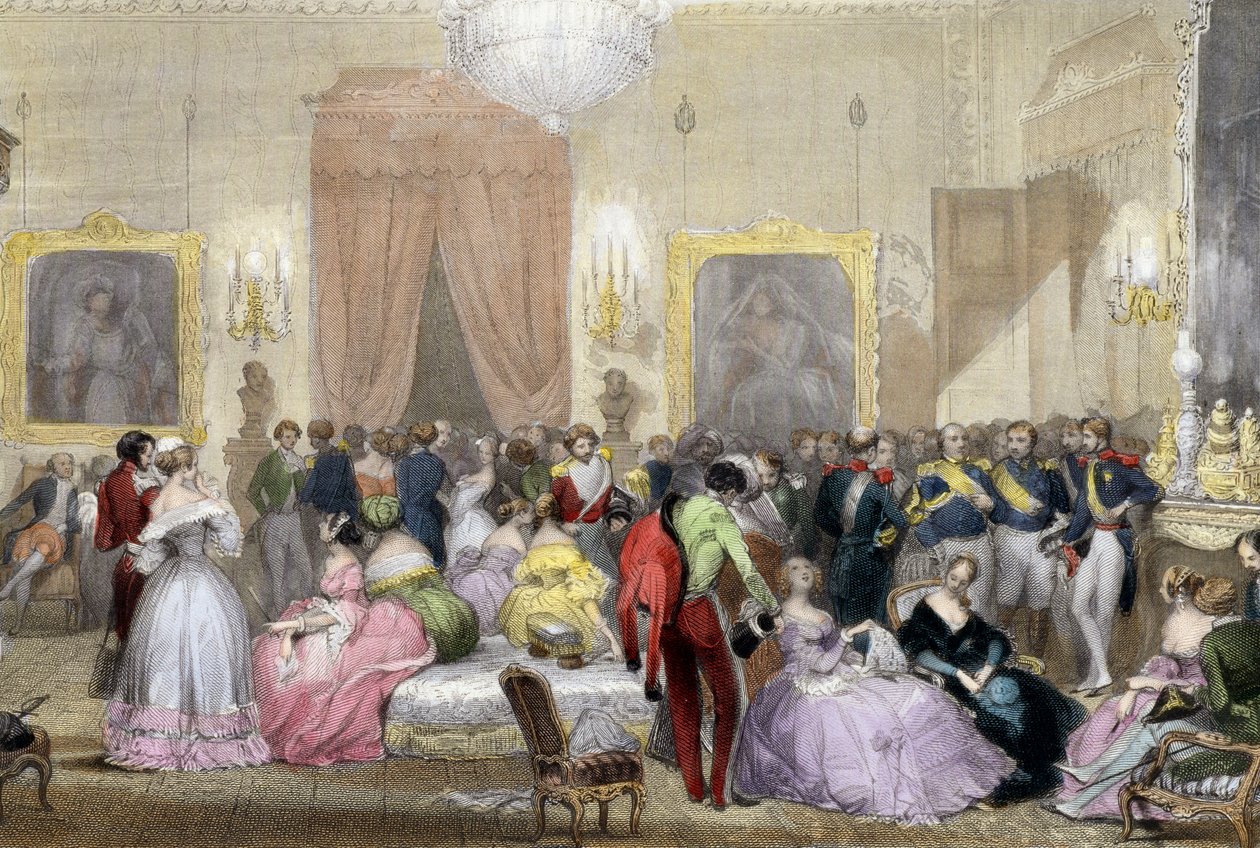 Noche en la casa de los Duques de Orleans de Eugene Louis Lami