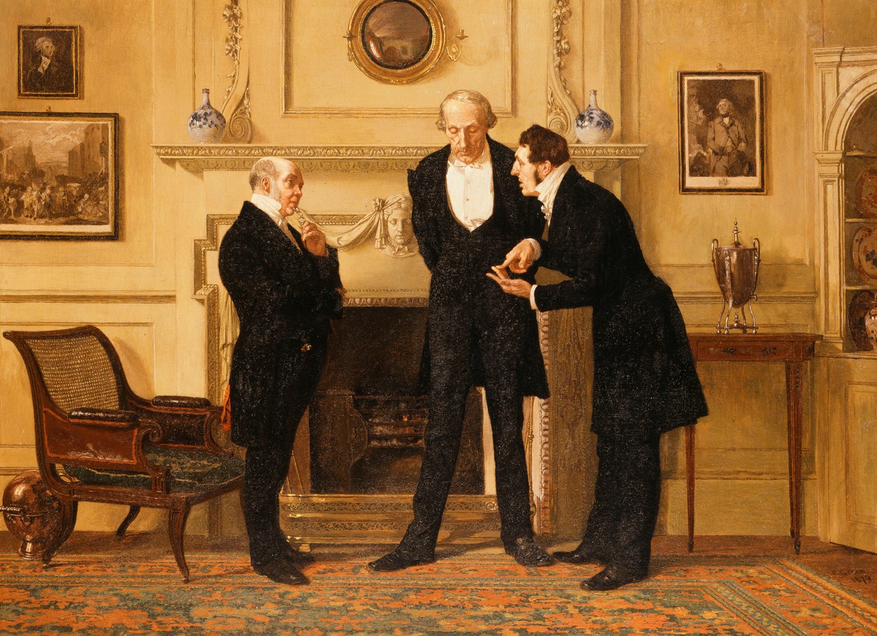 Figuras en un interior de Eugene Louis Lami