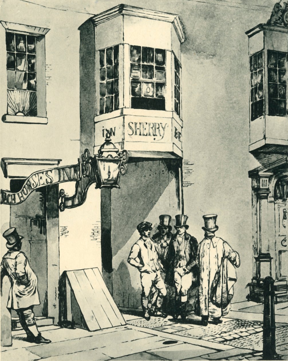 Posada y Oficina de Correos, 1830, 1943 de Eugene Louis Lami