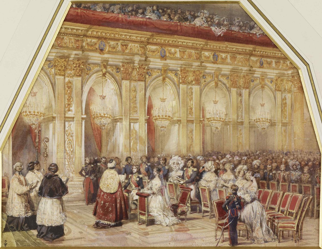 Matrimonio del Príncipe Fernando Felipe de Orleans y la Duquesa Helena de Mecklemburgo-Schwerin, 1837 de Eugene Louis Lami