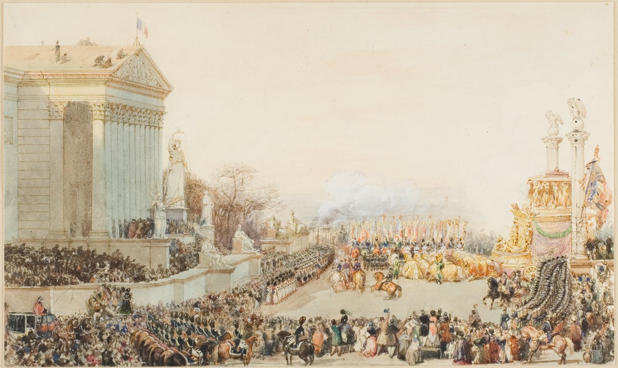 La traslación de las cenizas de Napoleón: 15 de diciembre de 1840 de Eugene Louis Lami