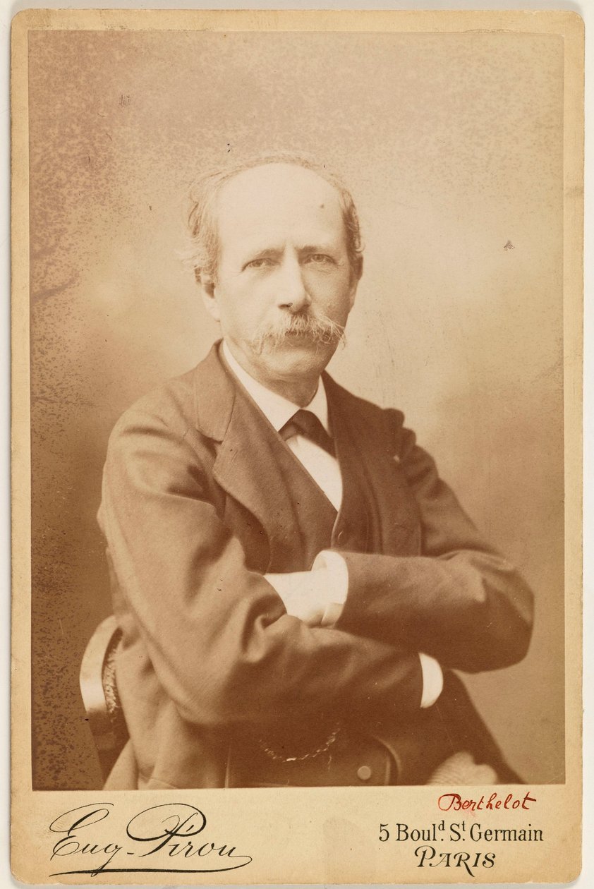 Porträt von Berthelot (Pierre Eugène Marcellin), (1827-1907), Chemiker de Eugene Pirou