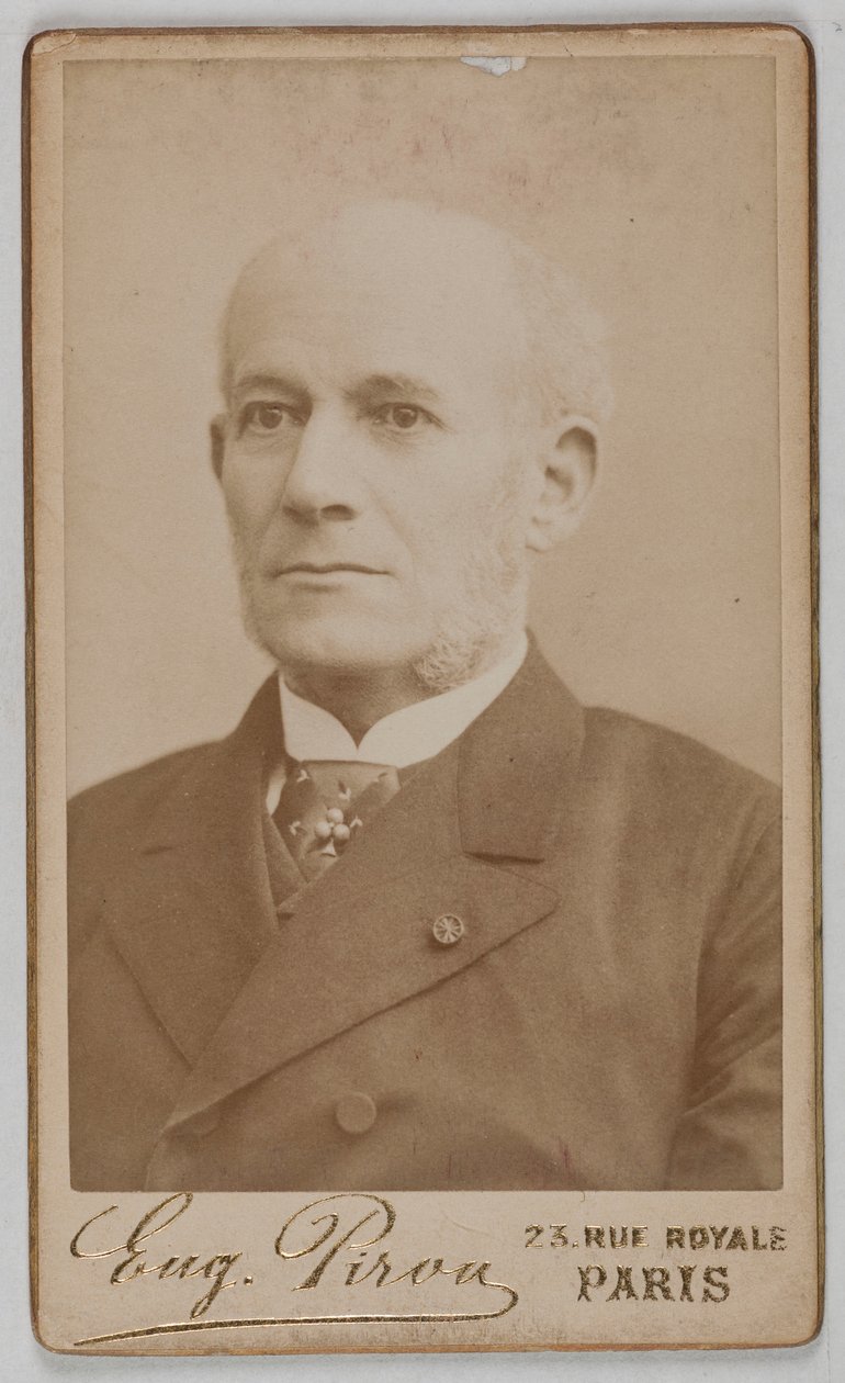 Porträt von Constant-Louis-Jean-Benjamin Jaurès (1823-1889), (Admiral, Diplomat, Politiker) de Eugene Pirou