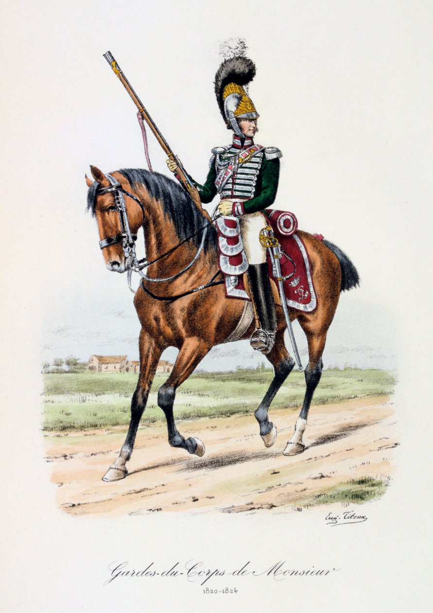 Gardes-du-Corps de Monsieur, 1820-24 de Eugene Titeux