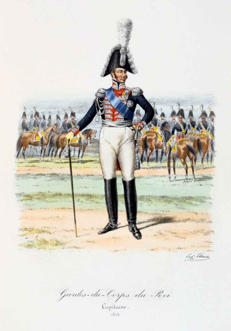 Gardes-du-Corps de Roi, Capitán, 1814 de Eugene Titeux