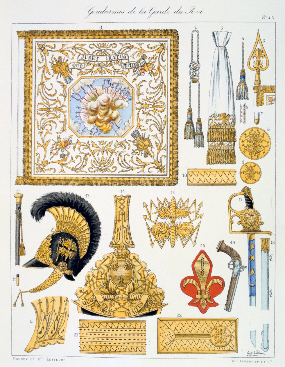 Gendarmes de la Guardia del Rey, Insignia de Eugene Titeux