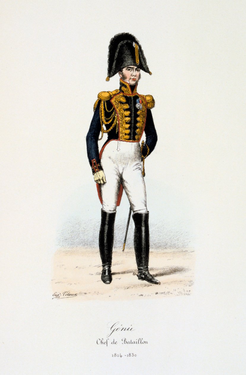 Génie, Jefe de Batallón, 1814-30 de Eugene Titeux