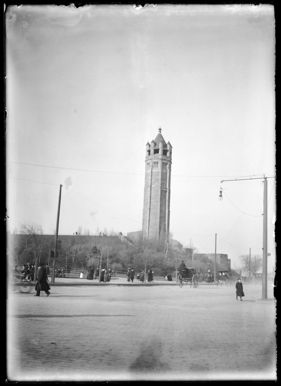 Vista de Eastern Parkway hacia el Museo de Brooklyn, c.1903-10 de Eugene Wemlinger