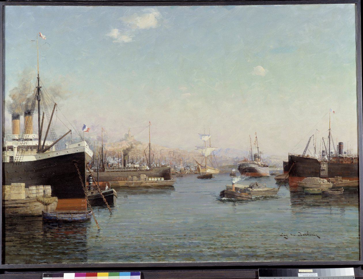 Le port de la Joliette Pintura de Eugene de Barberiis (1851-1937) Siglo XX Fundación Regards de Provence, Marsella de Eugene de Barberis