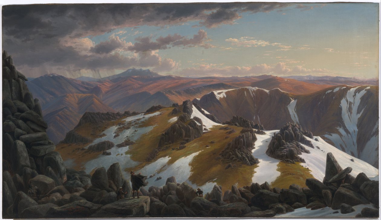 Vista noreste desde la cima norte del monte Kosciusko de Eugene von Guérard