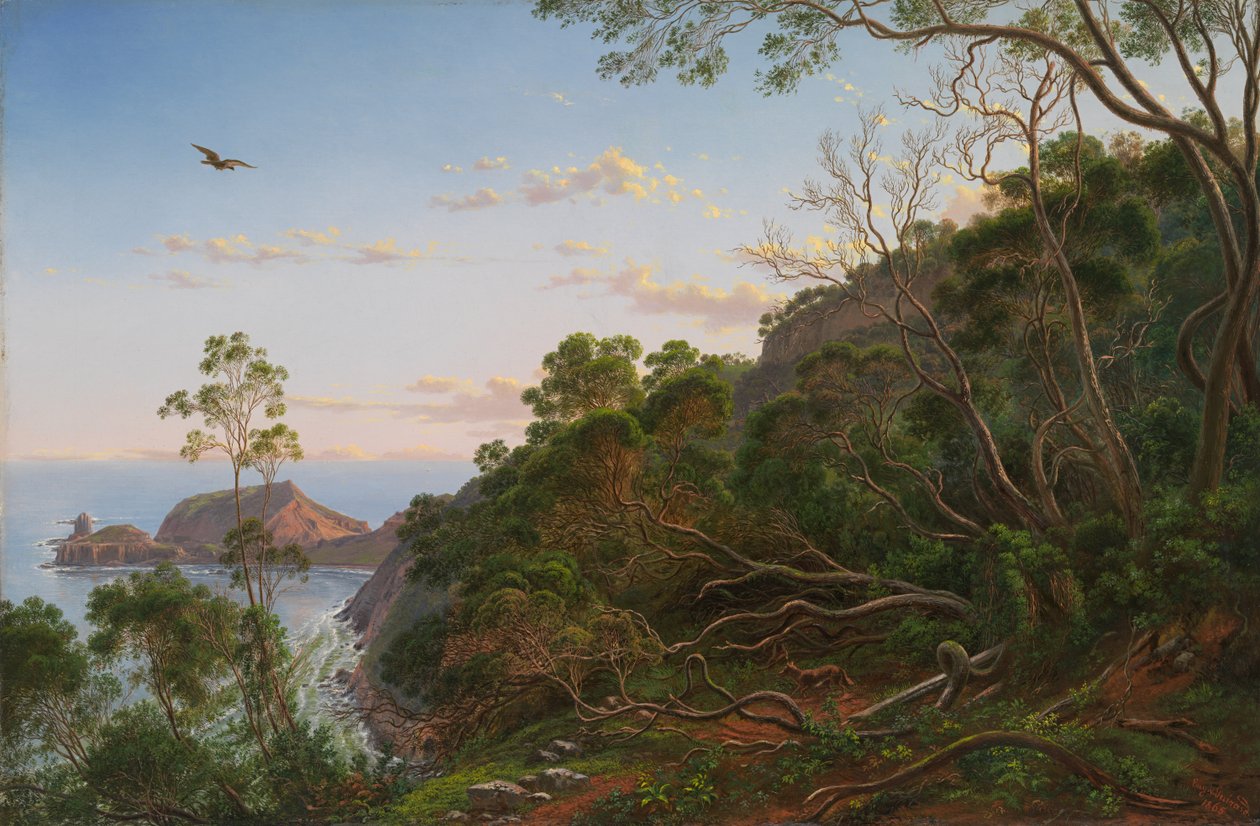 Árboles de té cerca de Cape Schanck, Victoria de Eugene von Guérard