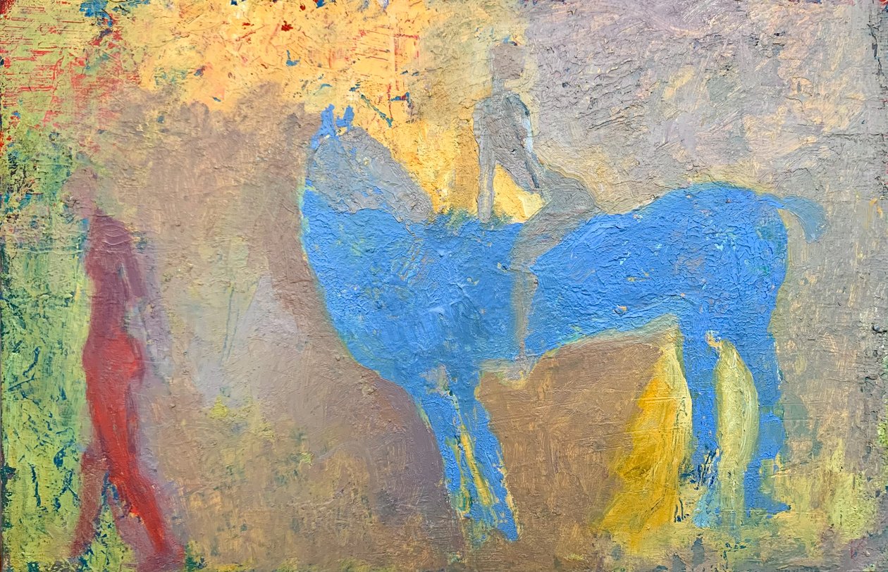 Viaje intemporal, 2017 (óleo sobre tabla) de Eugenie Vronskaya