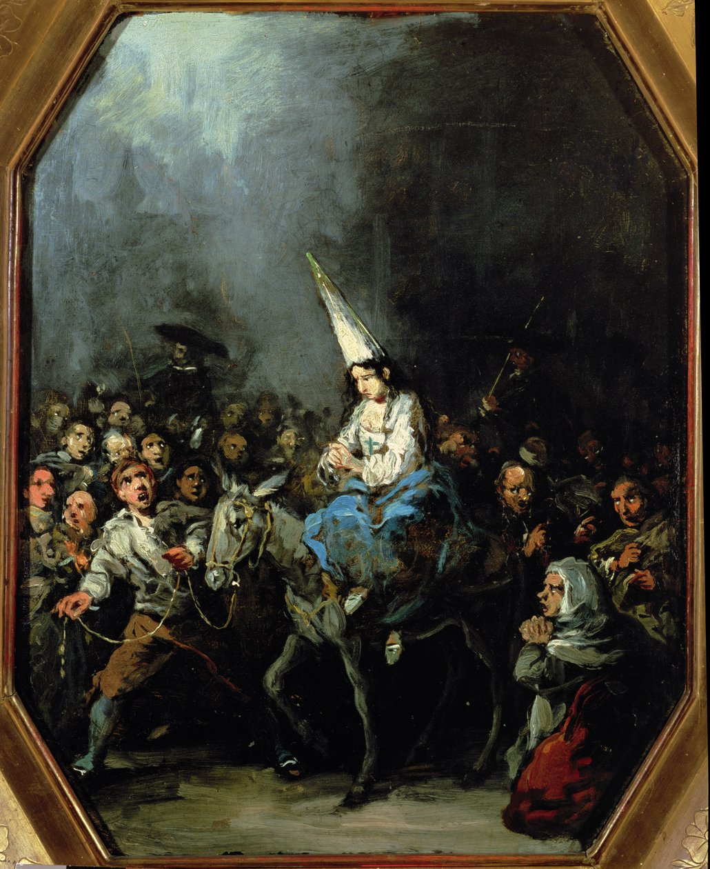 Una mujer condenada por la Inquisición de Eugenio Lucas Velázquez