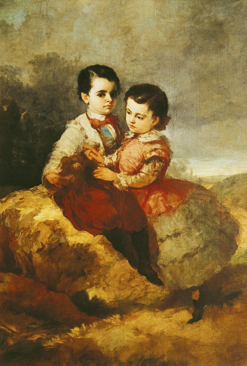 Los hijos del artista de Eugenio Lucas y Padilla