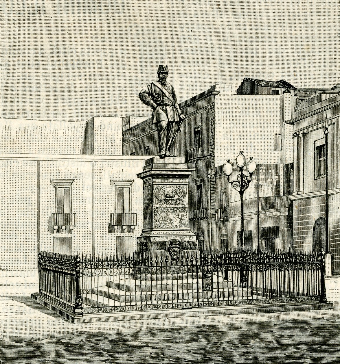 Monumento a Vittorio Emanuele II (1820-1878), obra de Eugenio Maccagnani (1852-1930), Lecce, Apulia, Italia. de Eugenio Maccagnani