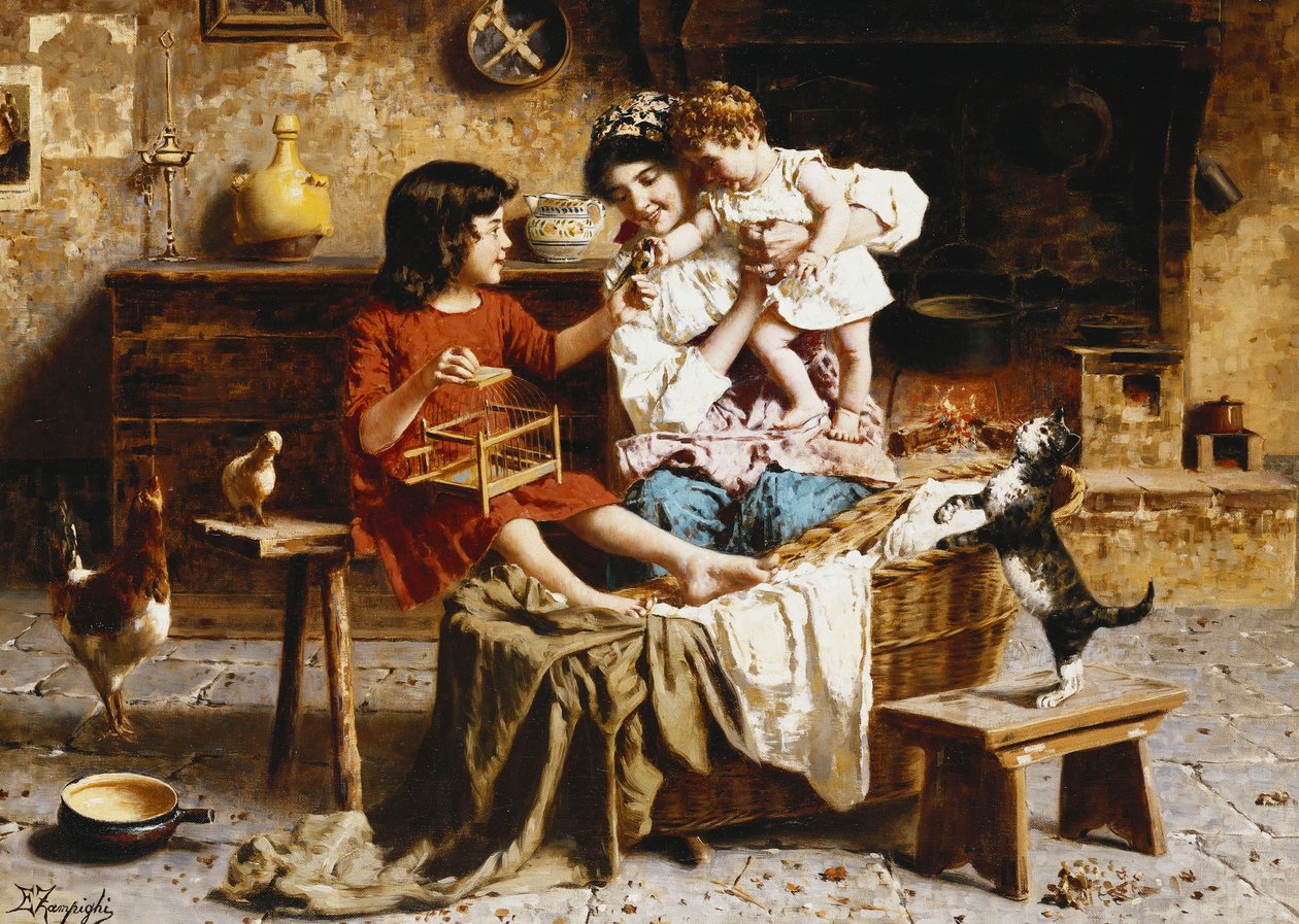Bebé divertido de Eugenio Zampighi