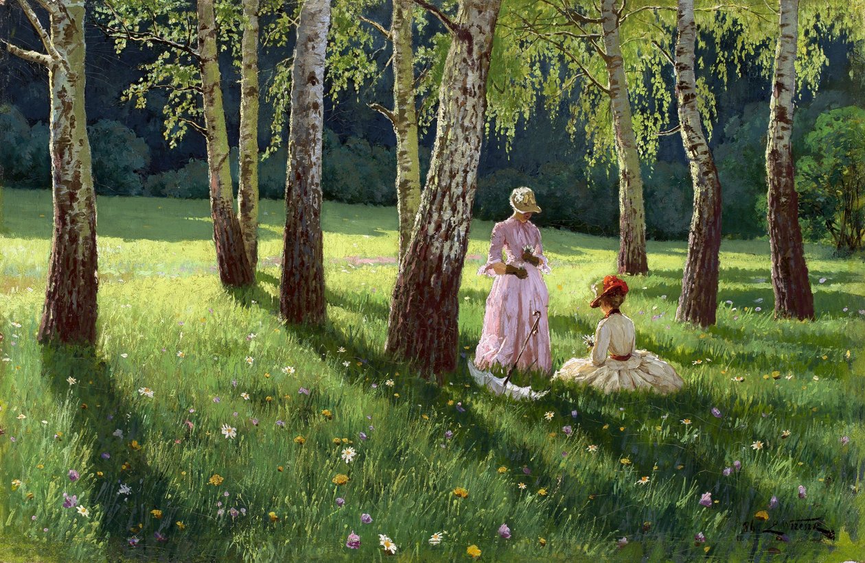 Dos mujeres en un bosque de Eugeniusz Wrzeszcz