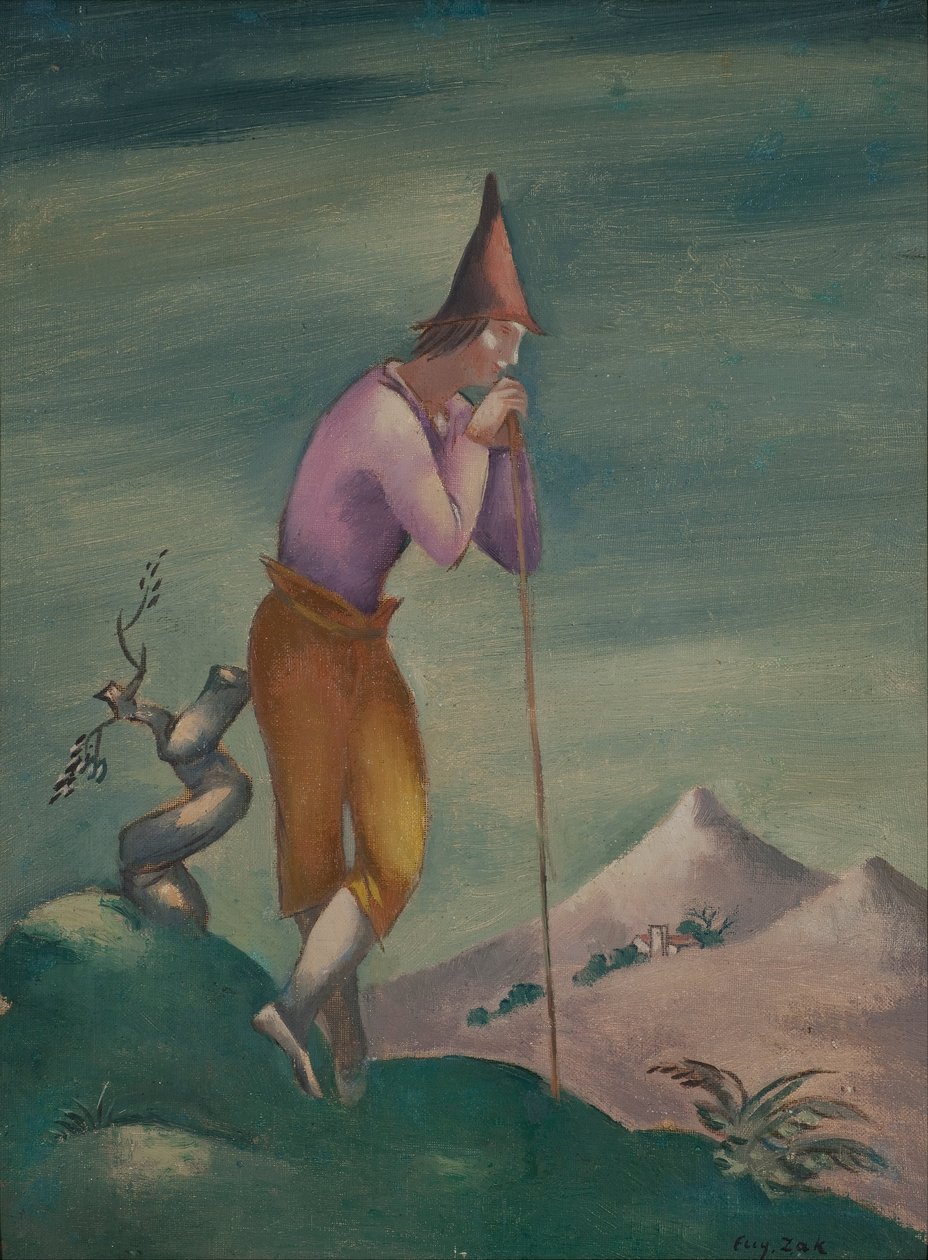 Paisaje con caminante de Eugeniusz Zak
