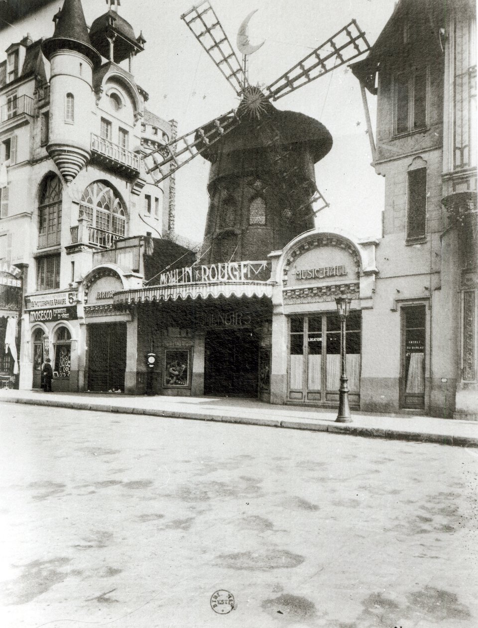 El Moulin Rouge en París, 1921 de Eugène Atget