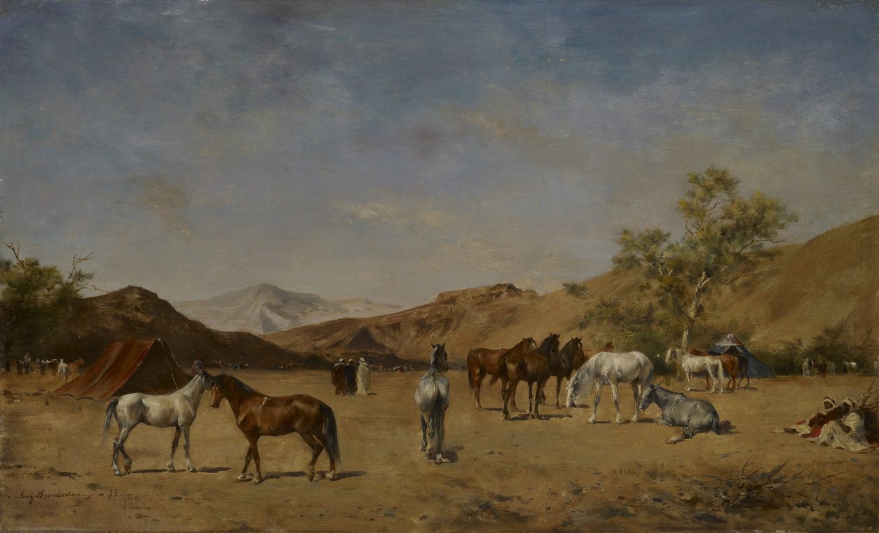 Un campamento árabe de Eugène  Fromentin