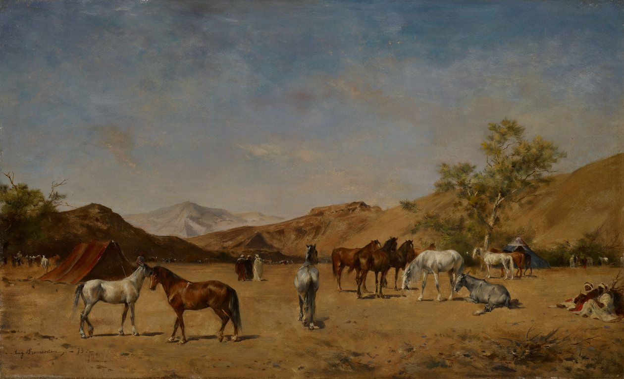 Un campamento árabe, 1873 de Eugène Fromentin