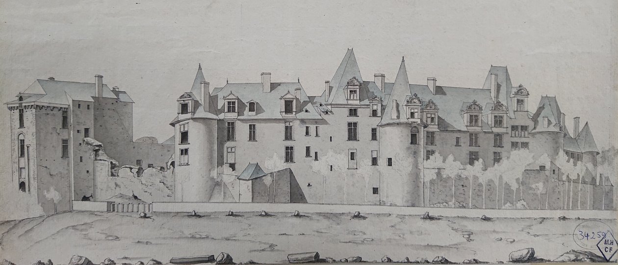 El castillo de Châteaubriant por Eugène Viollet-le-Duc de Eugène Viollet le Duc