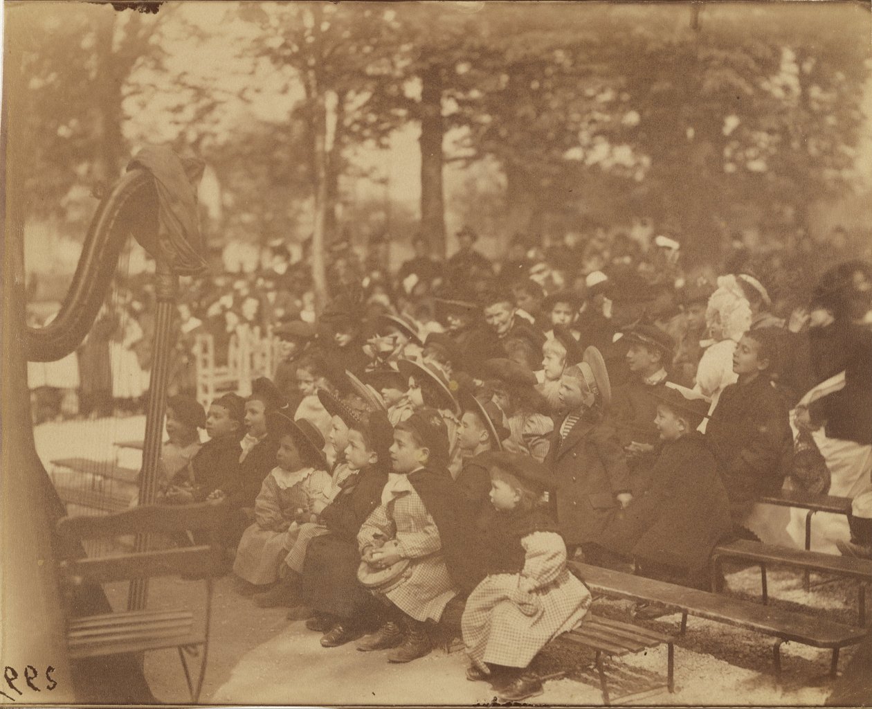 Guignol, Jardín de Luxemburgo de Eugène Atget