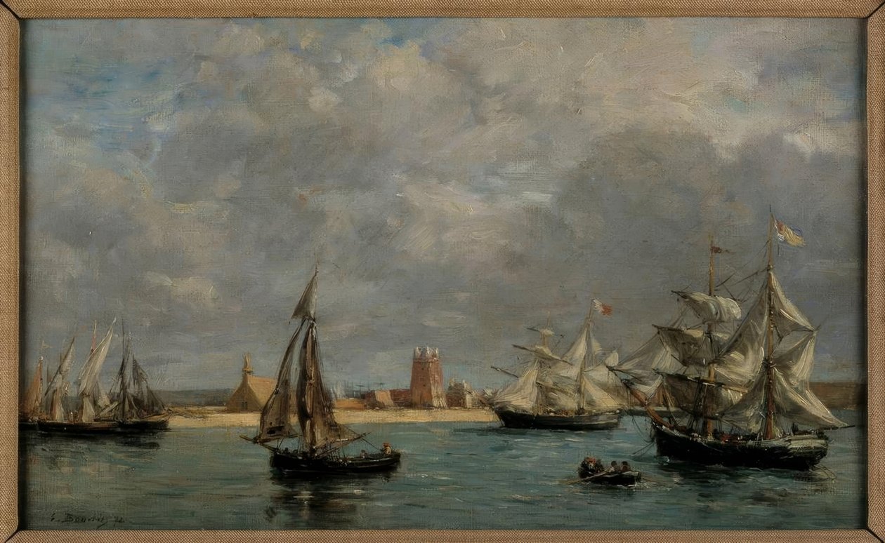 El puerto de Camaret de Eugene Louis Boudin