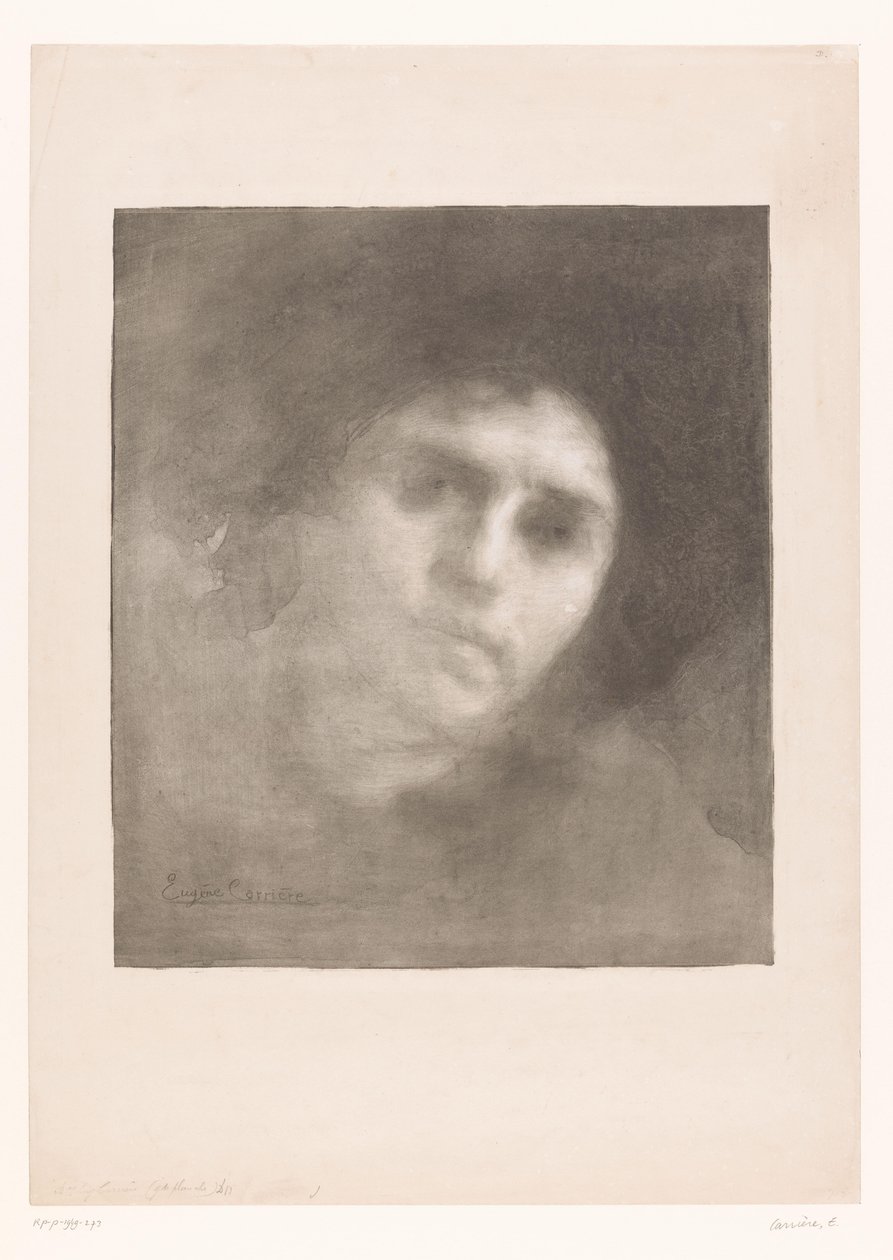 Portret van Madame Carrière
Sra. Eugène Carrière de Eugène Carrière