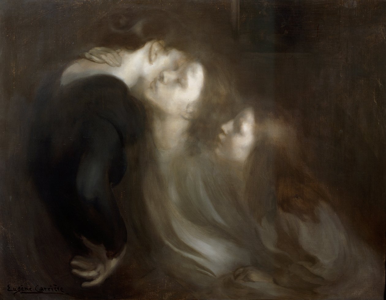 El Beso Maternal, finales de los años 1890 de Eugène Carrière