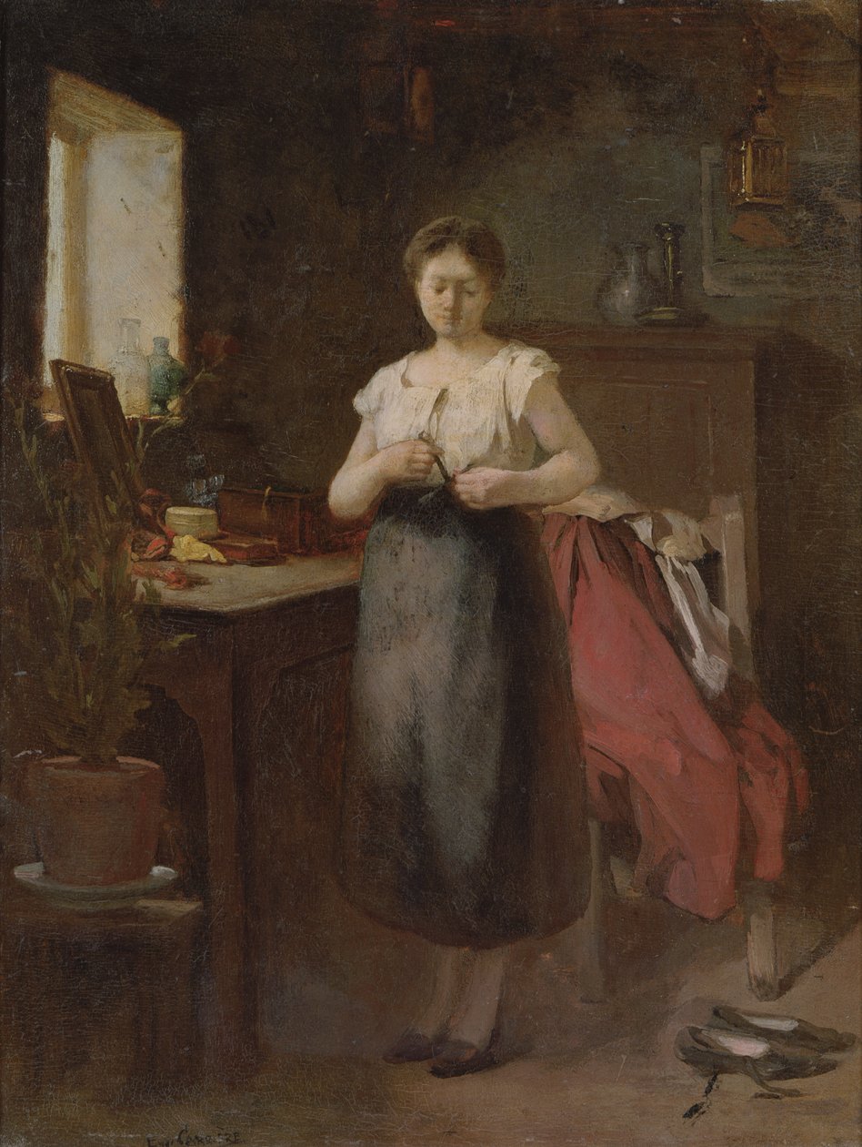 Mujer en un Interior de Eugène Carrière