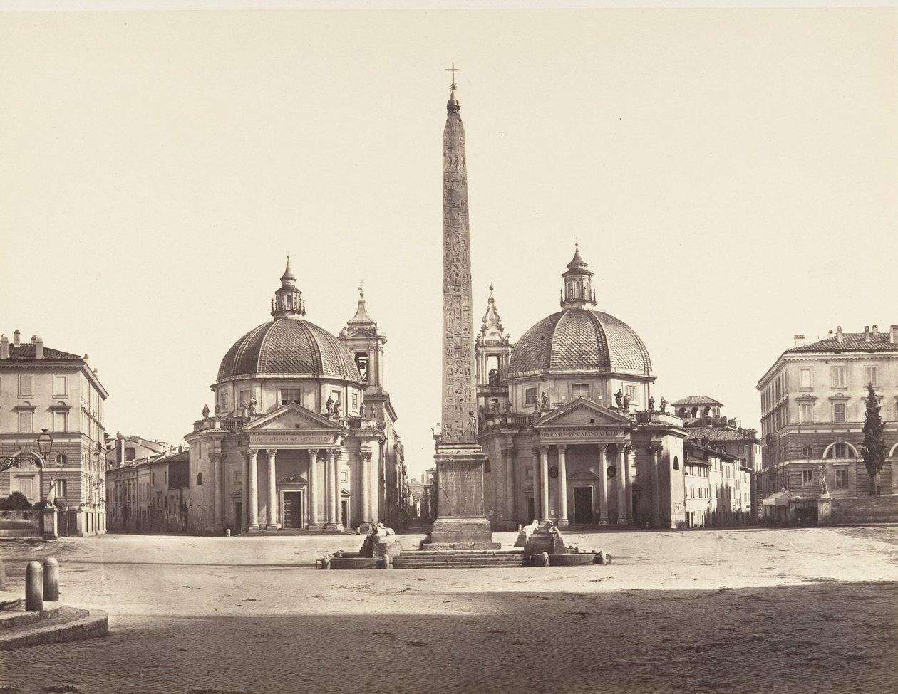 Piazza del Popolo, 1848-52 de Eugène Constant