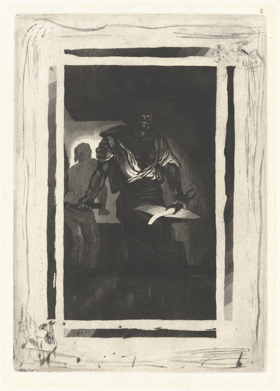 Un Herrero de Eugène Delacroix