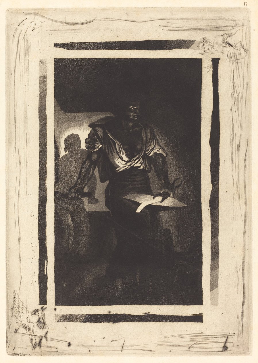 Un Herrero, 1833 de Eugène Delacroix