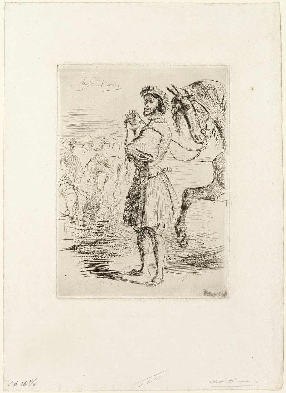 Un señor de la época de Francisco I de Eugène Delacroix
