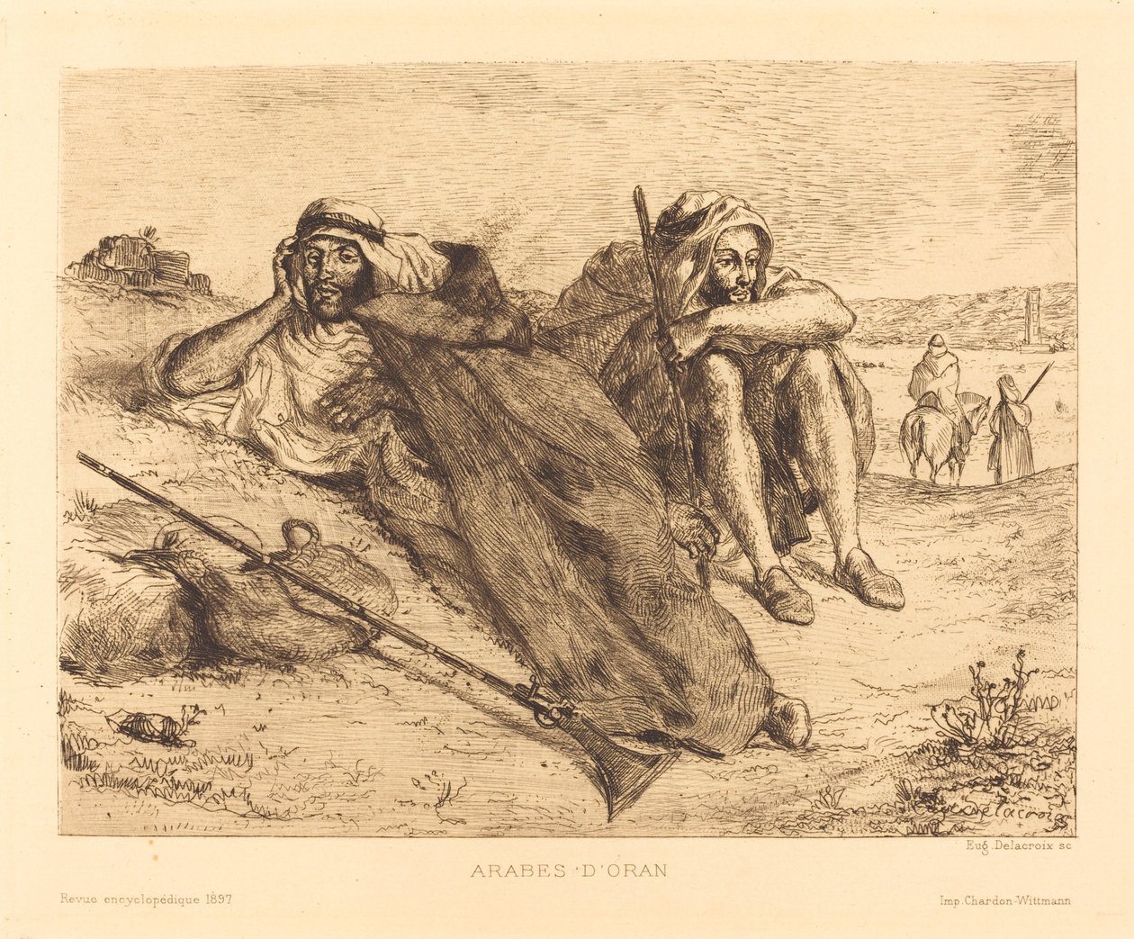 Árabes de Orán de Eugène Delacroix
