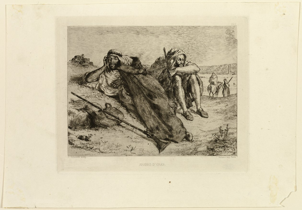 Árabes de Orán de Eugène Delacroix