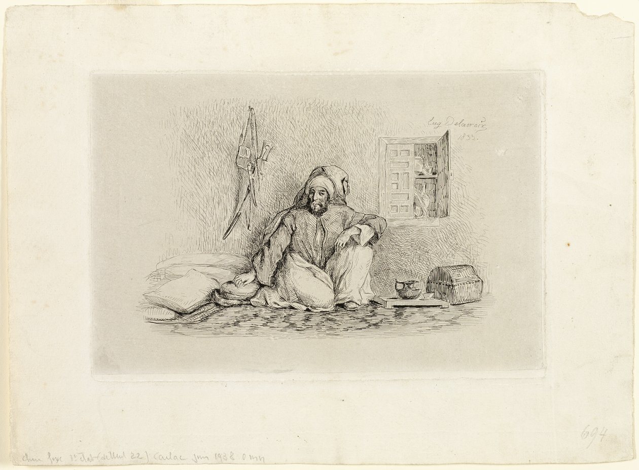 Jefe Mohammed-Ben-Abou de Eugène Delacroix
