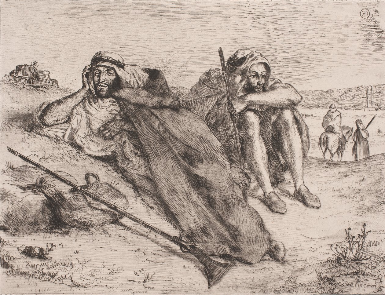 Danés: Árabes de Orán de Eugène Delacroix