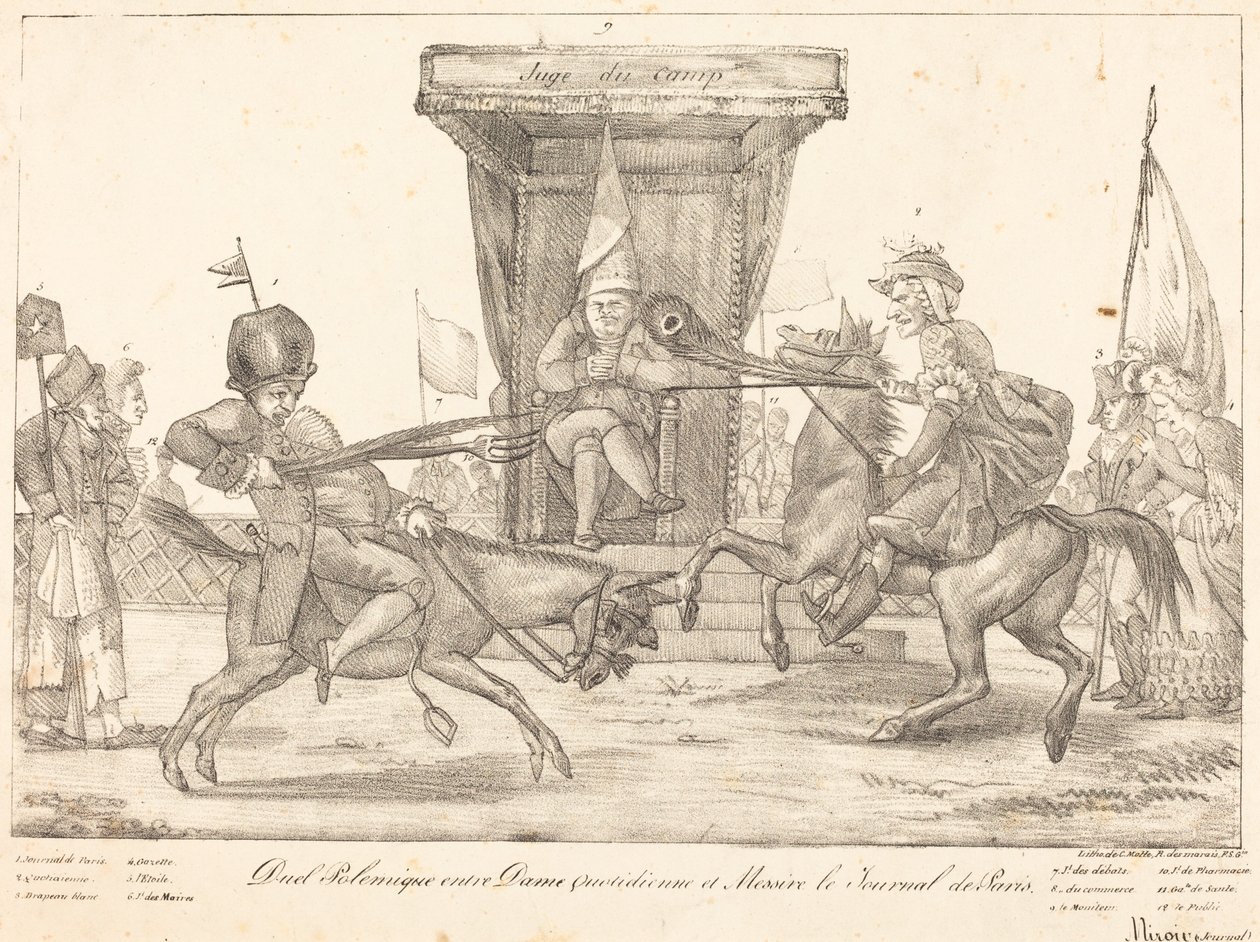 Duelo polémico de Eugène Delacroix