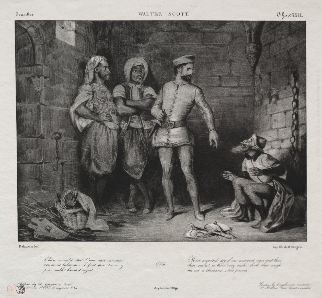 Fronte-Boeuf y el Judío de Eugène Delacroix