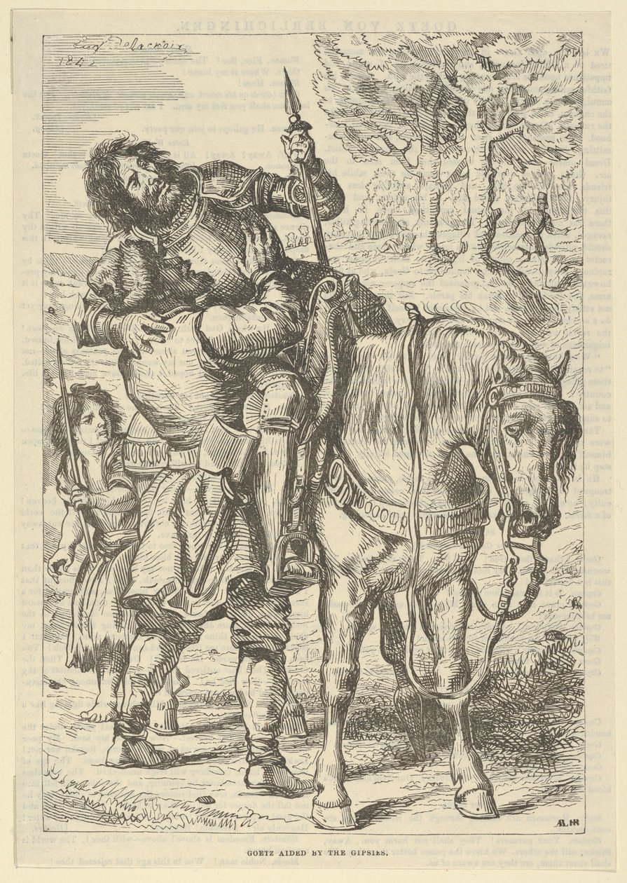 Goetz Ayudado por los Gitanos, después de 1845 de Eugène Delacroix