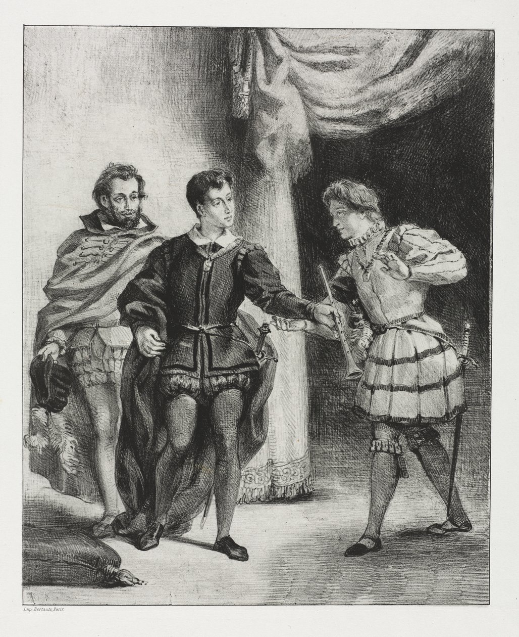 Hamlet: Hamlet y Guildenstern de Eugène Delacroix